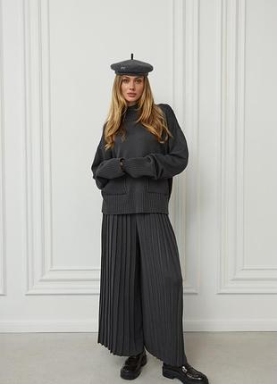 Костюм женский двойка штаны палаццо и свитер