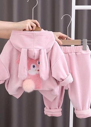 Теплый костюм для девочки