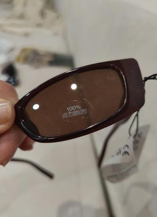 Стильные очки цвет бургунди capri fashion
