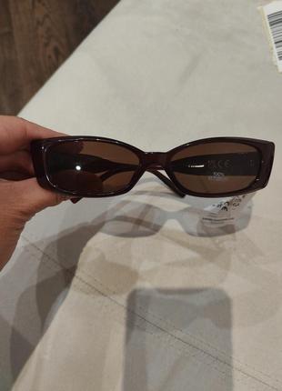 Стильные очки цвет бургунди capri fashion