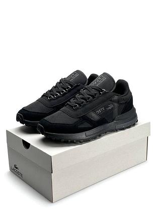 Мужские кроссовки lacoste elite active black