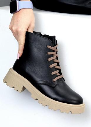 23028 черевики шкіряні зимові на хутрі