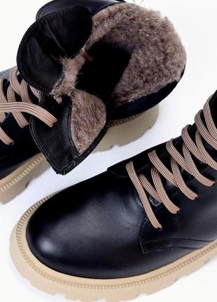 23028 черевики шкіряні зимові на хутрі