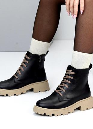 23028 черевики шкіряні зимові на хутрі