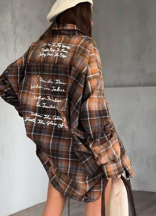 Байковая рубашка в стиле mihara