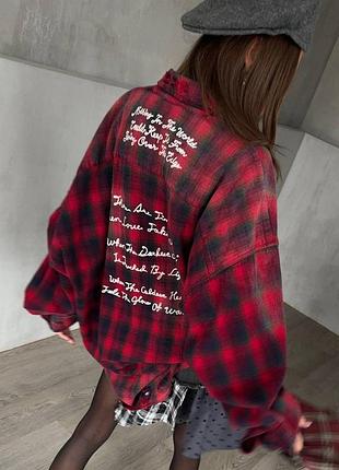 Байковая рубашка в стиле mihara