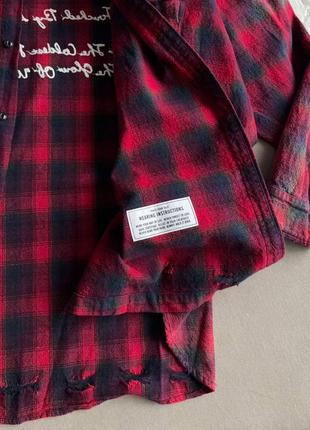 Байковая рубашка в стиле mihara