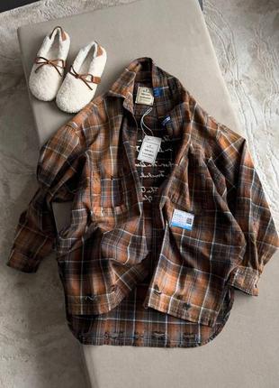 Байковая рубашка в стиле mihara