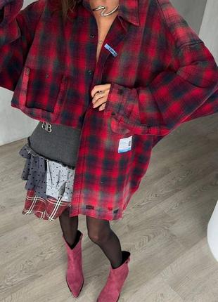 Байковая рубашка в стиле mihara