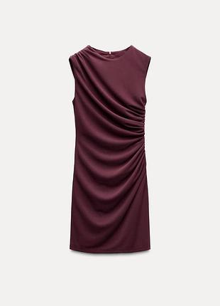 Коротка сукня з драпуванням zara