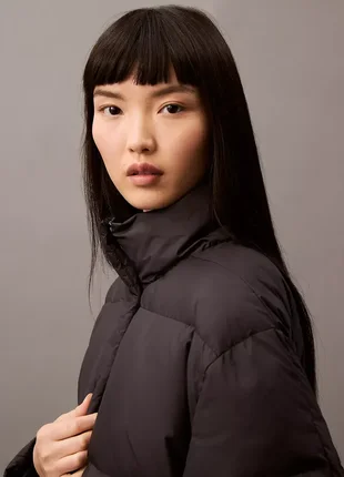 Длинный зимний пуховик calvin klein 40wl5894 фото
