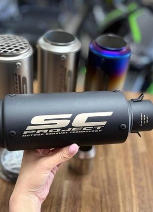 Вихлоп sc project, глушник на мотоцикл, прямоток sc, глушник на мото ...