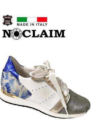 Nоclaim италия женские кожаные кроссовки