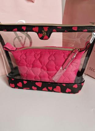 Косметичка victoria's secret набор косметичек victoria’s secret сумка victoria’s secret