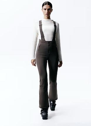 Коричневий лижний комбінезон брюками hm new