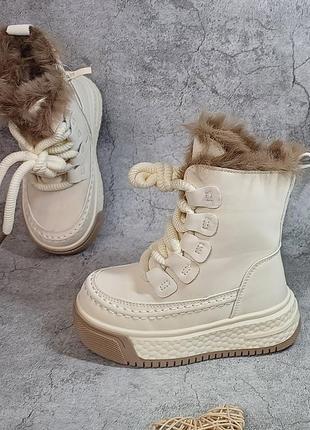 Детские зимние ботинки сапоги для девочки