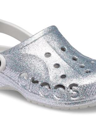Сабо з блискітками crocs baya glitter, w7, w102 фото