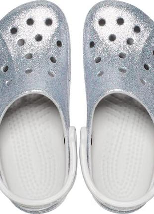 Сабо з блискітками crocs baya glitter, w7, w103 фото