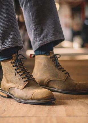 Черевики берці натуральна шкіра дербі dulder vibram