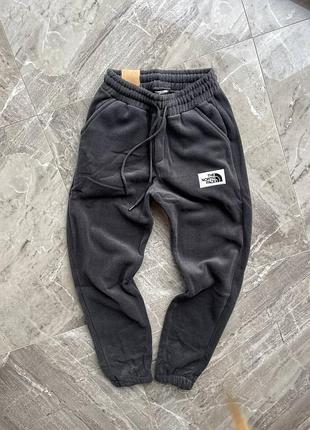 Тёплые штаны the north face, тёмно-серые 🔥