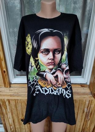 Крутяцкая хлопковая футболка венздей аддамс 🕷️🕸️