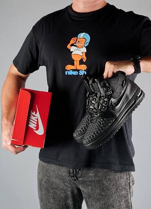 Чоловічі кросівки в стіли nike lunar force 17 duckboot black fur