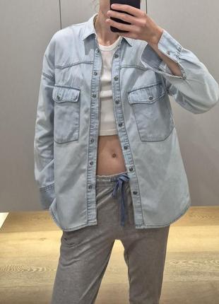 Сорочка джинсова stradivarius