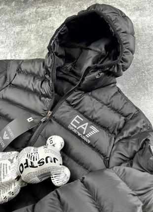 Брендовая мужская куртка армани/качественная куртка armani в черном цвете на каждый день