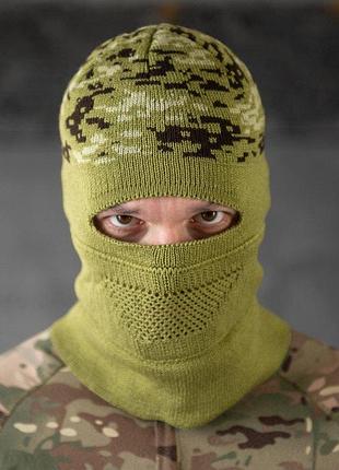 Балаклава трансформер олива тр6280