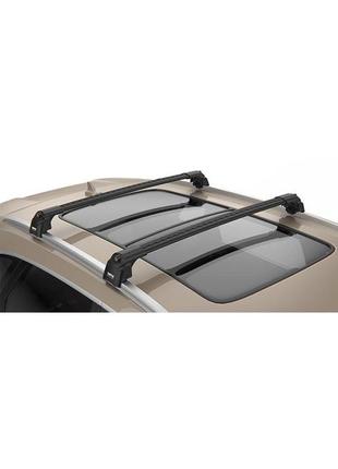 Багажник lexus rx 2015- на інтегровані рейлінги чорний turtle can otomotiv