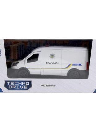 Автомодель инерционная "ford transit van полиция" 3