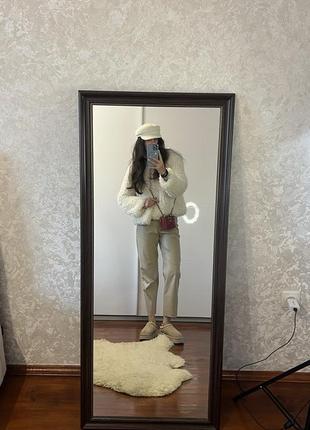 Шубка zara короткая эко шуба зара укороченная белая шуба