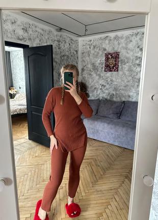 Костюм в рубчик двійка, кофта та штани