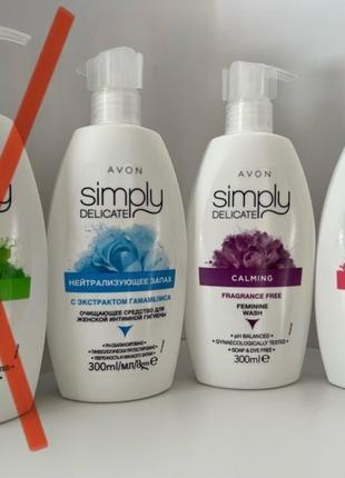 Очищающее средство для женской интимной гигиены avon simply, 300 мл.
