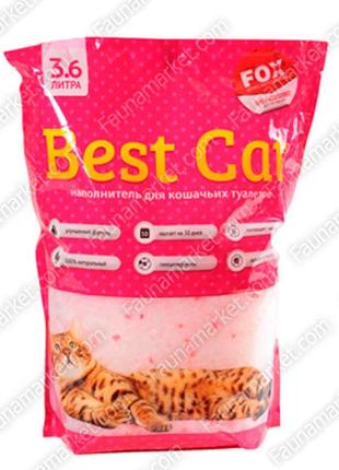 Best cat pink flower силікагелевий наповнювач — 10 л