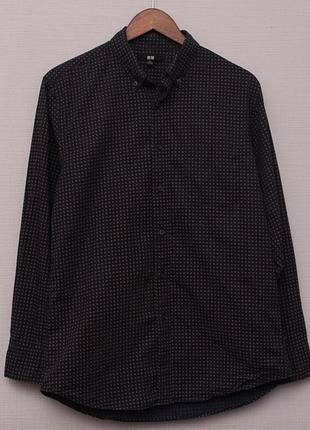 Uniqlo рр l slim fit рубашка из хлопка