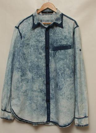Stone island рр l frost finish рубашк из хлопка