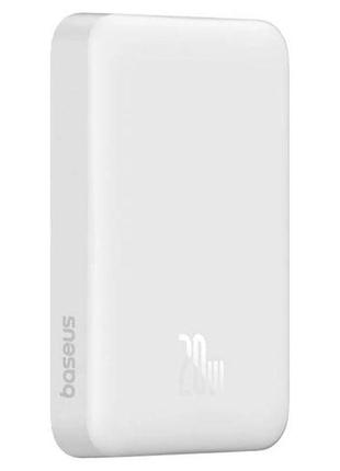 Портативне зп power bank baseus magnetic mini air 20 w з бзу 10000 mah p10059001313 stellar white