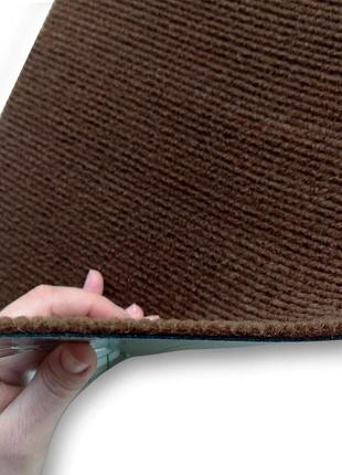 Самоклеящаяся плитка под ковролин темно-коричневая 300х300х4мм sw-000014224 фото