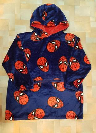 Очень теплое, яркое snuddie marvel spider man худи s-м 122-140см primark складывается в подушку