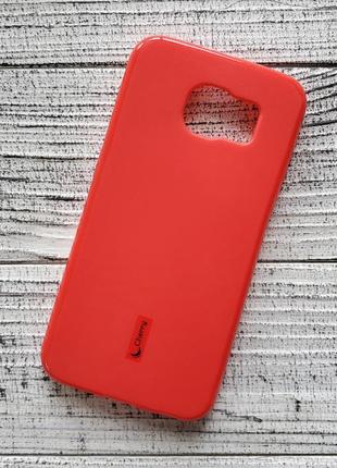 Чохол samsung g920f galaxy s6 накладка для телефона червоний