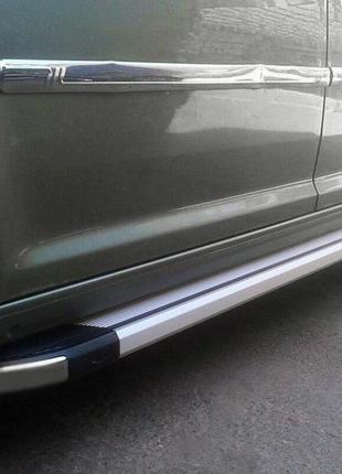 Бокові пороги volkswagen caddy 2010-2015 rainbow максі база erkul