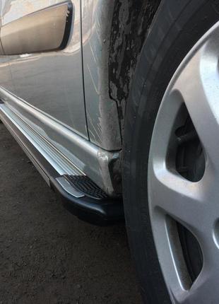 Бокові пороги peugeot expert 2007-2017 rainbow коротка база erkul