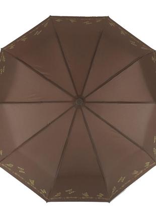 Женский зонт полуавтомат (18308) 99 см bellissimo коричневый (2000000800257)5 фото
