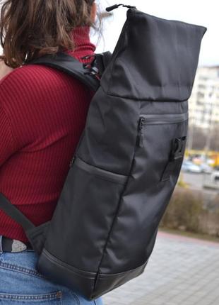 Рюкзак roll top мужской-женский для ноутбука городской ролл топ, большой рюкзак для путешествий9 фото