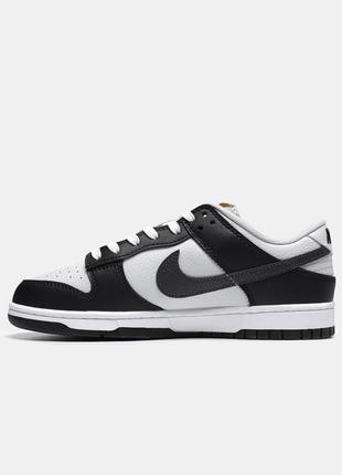 Кроссовки nike dunk low 'mini swoosh - black total orange'