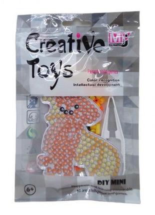 Термомозаика "creative toys: динозавр" (красный)