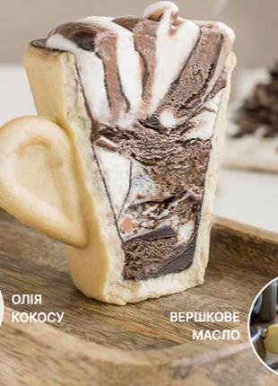 Съедобная чашка из печенья+шоколад внутри для кофе чая какао мороженого для напитков 1 шт креативный подарок5 фото