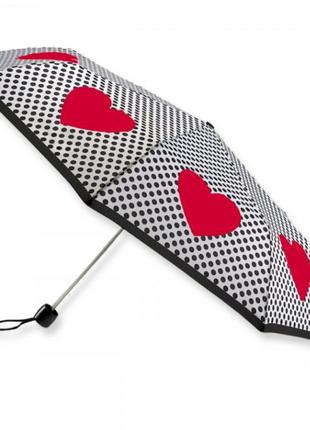 Зонт женский fulton l354-041697 minilite-2 love heart spot (сердца)