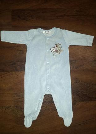 Велюровий чоловічок на хлопчика,4 міс.